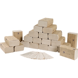 Tork® Essuie-mains pliés Tork Xpress® Soft Natural Multifold 130299, 2 plis, pliage en zigzag, compatible H2, 21 paquets de 180 feuilles, 100 % papier recyclé, couleur naturelle