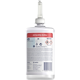 Tork® gel desinfectante de manos Salubrin 910103, contra virus, bacterias y fungicidas, botella dispensadora S1 System, 6 botellas á 1000 ml