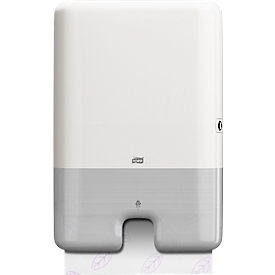Tork® handdoekdispenser ImageLine 552000, enkele handdoekdispenser, overvulbeveiliging, groot, kunststof, wit