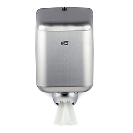 Tork® Interne dispenser M2 202048, onbeperkt dispenseren, L 236 x B 251 x H 426 mm, metaal, grijs