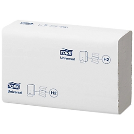 Tork® Multifold Towels Xpress 471093, 1-laags, Multifold Towel System H2, L 234 x B 213 mm, 20-pak á 250 stuks (5000 handdoeken), wit
