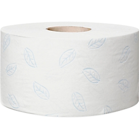 Tork® Premium Toilet Paper Mini Jumbo Roll 110253, 2 capas, extra suave, alta calidad, 12 rollos á 170 m, blanco