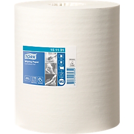 Tork® Roll Cloth Advanced 151131, 1 capa, toallitas de papel multiuso, 6 rollos á 275 m, blanco brillante