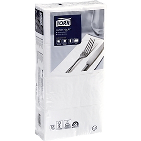 Tork® Servietten Soft Advanced 477402, 2-lagig, 1/8 Falz, geprägt, FSC®-Papier, weiß, 10 x 200 Stück
