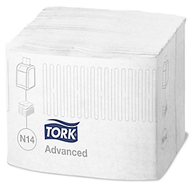 Tork® Servietten Xpressnap Fit® 15830, 2-lagig, für Serviettenspender, platzsparende Falzung, Karton á 6 Pack á 720 Stk. (4320 Servietten), weiss