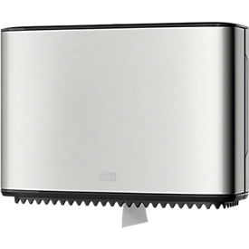Tork® toilet paper dispenser 460006, for mini jumbo toilet paper, with remaining roll function, lockable