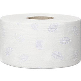 Tork® Toiletpapier Mini Jumbo Premium 110255, 3-laags, extra zacht, met reliëf, 12 rollen á 600 vel, wit