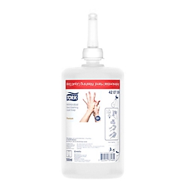 Tork® vloeibare zeep 420709, antimicrobieel, 100% biologisch afbreekbaar, geurloos, 6 flessen á 1000 ml, transparant