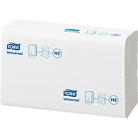 Tork® Xpress Handtuch Multifold Universal 150299, 2-lagig, Einzeltuchentnahme, mit Prägung, 20 Pack á 237 Stück (4740 Tücher), weiß