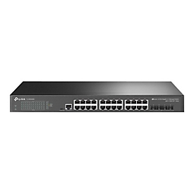 TP-LINK JetStream 24-Port Gigabit L2+ Managed Switch mit 4 10GE SFP+ Slots - Managed - L2+/L3 - Gigabit Ethernet (10/100/1000) - Rack-Einbau - 1U