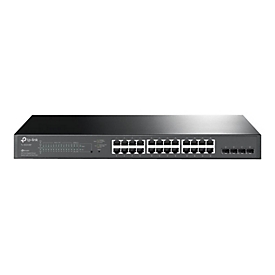 TP-LINK JetStream -28-Port-Gigabit-Smart-PoE-Switch mit 4 SFP-Slots - Managed - L2/L2+ - Gigabit Ethernet (10/100/1000) - Power over Ethernet (PoE) - Rack-Einbau - 1U