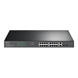 TP-LINK JetStream TL-SG1218MP - V1 - Switch - 16 x 10/100/1000 (PoE+)