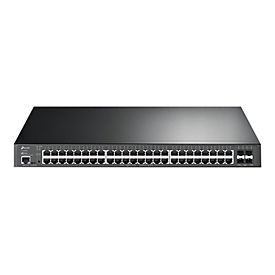 TP-Link JetStream TL-SG3452XP V1 - Switch - L2+ - managed - 48 x 10/100/1000 (PoE+) + 4 x 10 Gigabit SFP+ - an Rack montierbar