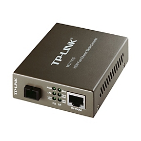 TP-LINK MC111CS - Medienkonverter - 100Mb LAN - 10Base-T, 100Base-FX, 100Base-TX - RJ-45 / SC Single-Modus - bis zu 20 km - 1550 (TX)