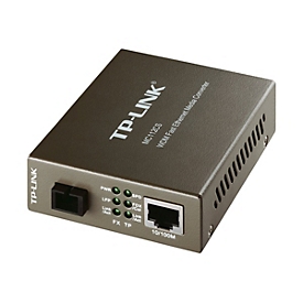 TP-LINK MC112CS - Medienkonverter - 100Mb LAN - 10Base-T, 100Base-FX, 100Base-TX - RJ-45 / SC Single-Modus - bis zu 20 km - 1310 (TX)