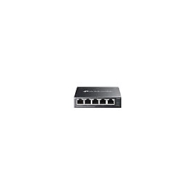 TP-Link Omada ES205GP V1 - Switch - managed - 4 x 10/100/1000 (PoE+) + 1 x 10/100/1000 - Desktop, wandmontierbar - PoE+ (65 W)