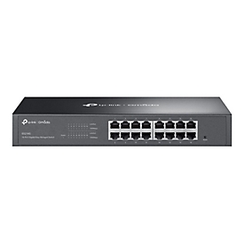 TP-Link Omada ES216G V1.6 - Switch - managed - 16 x 10/100/1000Base-T - an Rack montierbar, Desktop