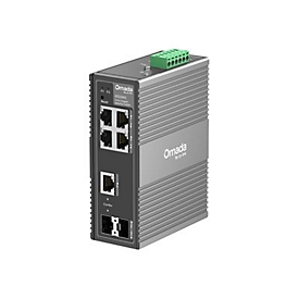TP-Link Omada IES206G V1 - Switch - industriell - managed - 4 x 10/100/1000 + 1 x Gigabit SFP + 1 x Combo Gigabit SFP/RJ-45 - an DIN-Schiene montierbar, wandmontierbar