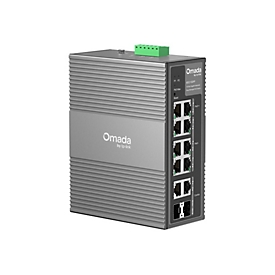 TP-Link Omada IES210GPP V1.6 - Switch - industriell - managed - 6 x 10/100/1000 (PoE+) + 2 x 10/100/1000 (PoE++) + 2 x Kombination 100/1000 SFP/RJ-45 - an DIN-Schiene montierbar, wandmontierbar