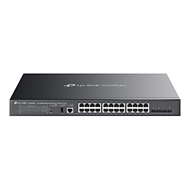 TP-Link Omada SG5428XMPP V1 - Switch - L3 Lite - managed - 24 x 10/100/1000 (PoE++) + 4 x 10Gb Ethernet SFP+ - Seite-zu-Seite-Luftstrom