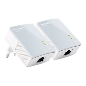 TP-Link TL-PA411KIT AV500 Nano Powerline Adapter Starter Kit - Powerline Adapterkit HomePlug AV (HPAV) - an Wandsteckdose anschließbar (Packung mit 2)
