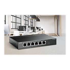 TP-Link TL-SF1006P - V1 - Switch - unmanaged - 6 x 10/100 (4 PoE+) - Desktop, wandmontierbar
