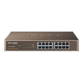 TP-Link TL-SF1016DS - Switch - 16 x 10/100 - Desktop, an Rack montierbar