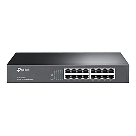 TP-Link TL-SF1016DS - V3.0 - Switch - 16 x 10/100 - Desktop, an Rack montierbar