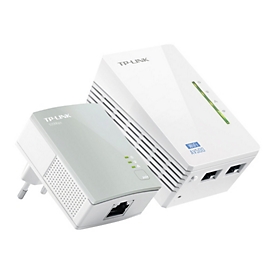 TP-Link TL-WPA4220KIT AV500 2-Port Wifi Powerline Adapter Starter Kit - Powerline Adapterkit - 802.11b/g/n - an Wandsteckdose anschließbar