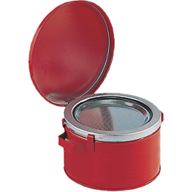 Tränkbehälter Düperthal, Flammsperre als Tränkteller, Ø 120 x H 130 mm, rot