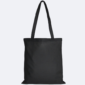 Tragetasche TEXXILLA CLASSIC, 2 lange Trageschlaufen, OEKO-TEX® STANDARD 100, L 380 x B 420 mm, Baumwolle, schwarz