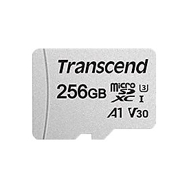 Transcend 300S - 256 Go - MicroSDXC - NAND - 95 Mo/s - 40 Mo/s - Class 3 (U3)