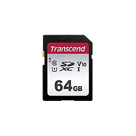 Transcend 300S - carte mémoire flash - 64 Go - SDXC UHS-I