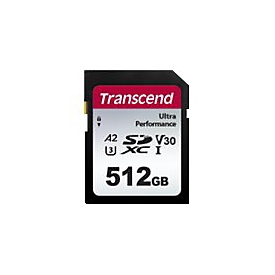 Transcend 340S - Flash-Speicherkarte - 128 GB - A2 / Video Class V30 / UHS-I U3 - SDXC UHS-I