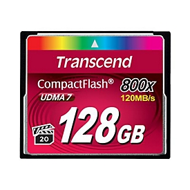 Transcend - Flash-Speicherkarte - 128 GB - 800x - CompactFlash