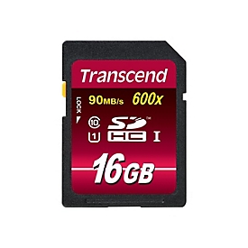 Transcend - Flash-Speicherkarte - 16 GB - Class 10 - SDHC UHS-I