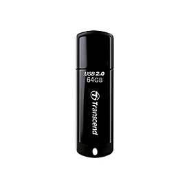 Transcend JetFlash 350 - USB-Flash-Laufwerk - 64 GB - USB 2.0 - Schwarz