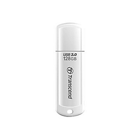Transcend JetFlash 730 - USB-Flash-Laufwerk - 128 GB - USB 3.0 - weiß