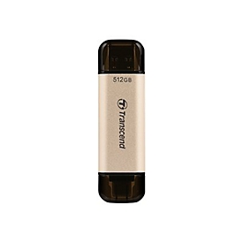Transcend JetFlash 930C - USB-Flash-Laufwerk - 128 GB - USB 3.2 Gen 1 / USB-C - Gold
