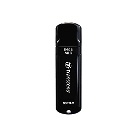 Transcend JetFlash Endurance Series 750 - USB-Flash-Laufwerk - 64 GB - USB 3.0 - Piano Black