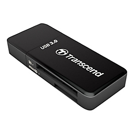 Transcend RDF5 - MicroSDHC - MicroSDXC - SDHC - SDXC - Noir - CE/FCC/BSMI/KC/RCM/EAC - USB 3.2 Gen 1 (3.1 Gen 1) Type-A - 5 V - 24 mm