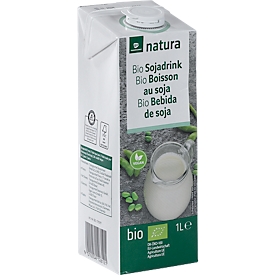 Transgourmet natura Bio Sojadrink, ultrahocherhitzt, ungesüßt, vegan, 1 Liter