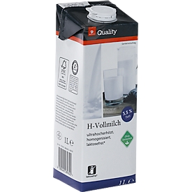 Transgourmet Quality H-Milch, laktosefrei, vegetarisch, 3,5%, 1 Liter