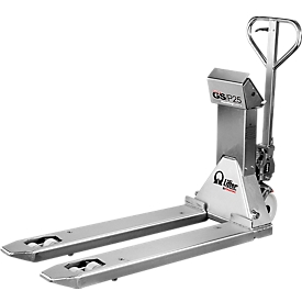 Transpalette peseur GS/P 25 INOX, capacité 2000 kg, sans imprimante thermique
