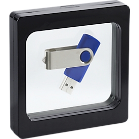 Transparante verpakking (voor USB-stick) FRAME, zwart