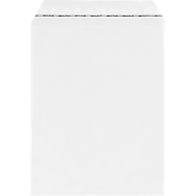 Transparent bag with self-adhesive closure, 165 x 220 mm, 50 µ