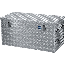 Transport locker, aluminium ribbed sheet metal with gas cushions, 250 l
