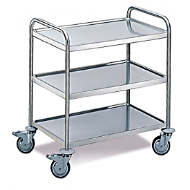 Transport trolley 3 levels, medium, 800 x 500 mm