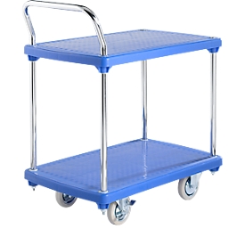 Transport trolley with table, 2 levels