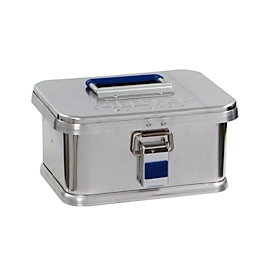 Transportbox Alutec COMFORT 6, aluminium, 6 l, L 280 x B 215 x H 150 mm, stevig deksel